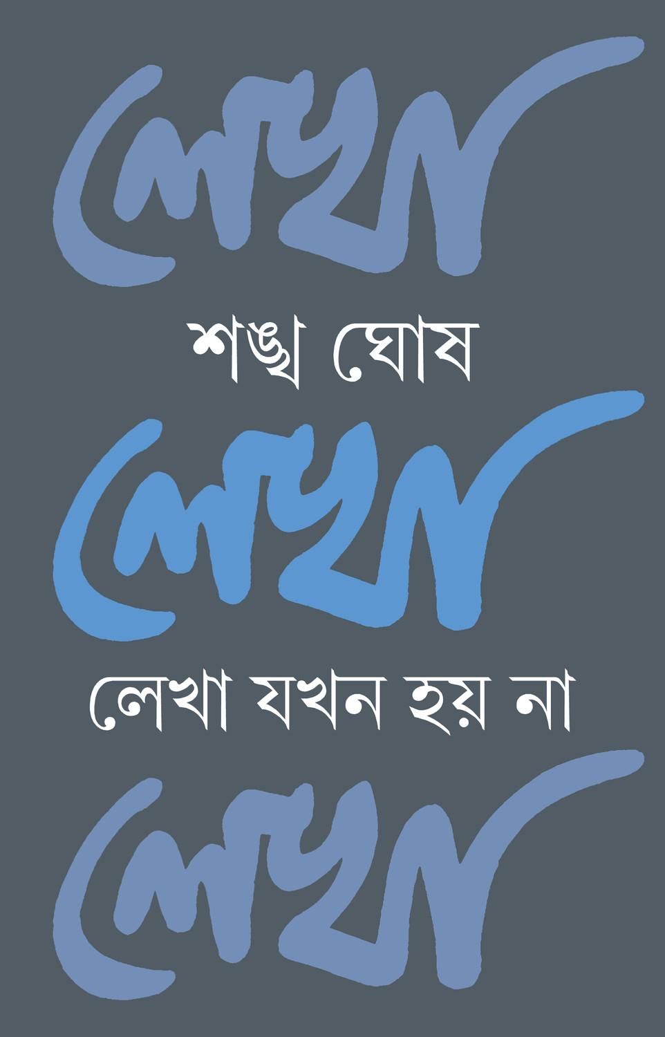 লেখা যখন হয় না