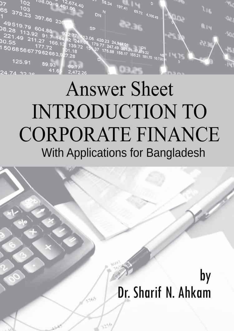 Introduction To Corporate Finance Answer Sheet