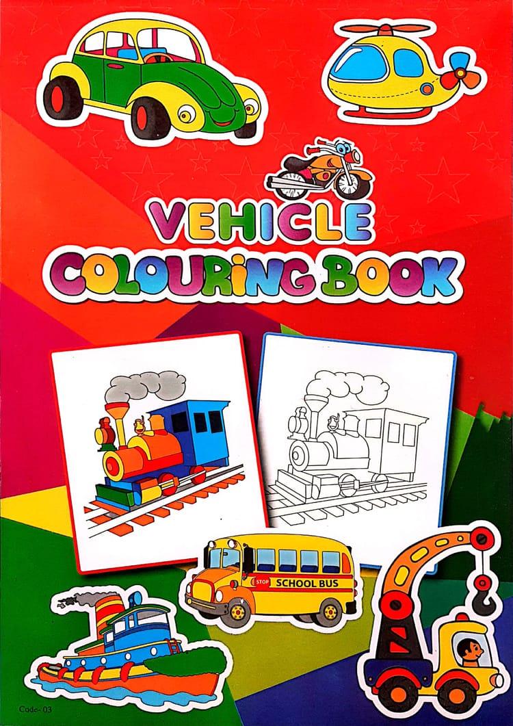 Vehicle Colouring Book