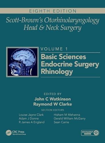 Scott-Brown’s Otorhinolaryngology and Head and Neck Surgery (B&W)