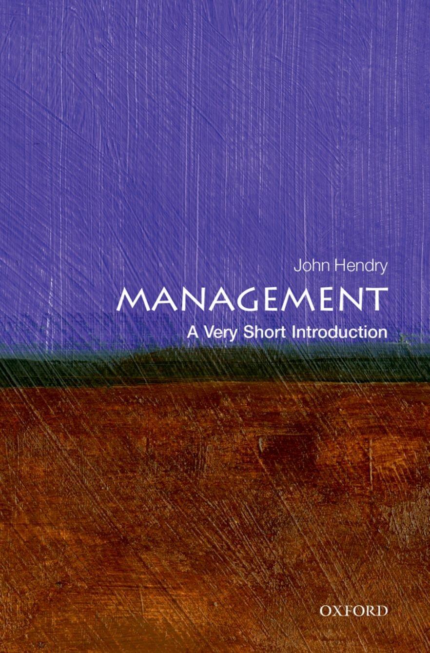A Very Short Introduction MANAGEMENT