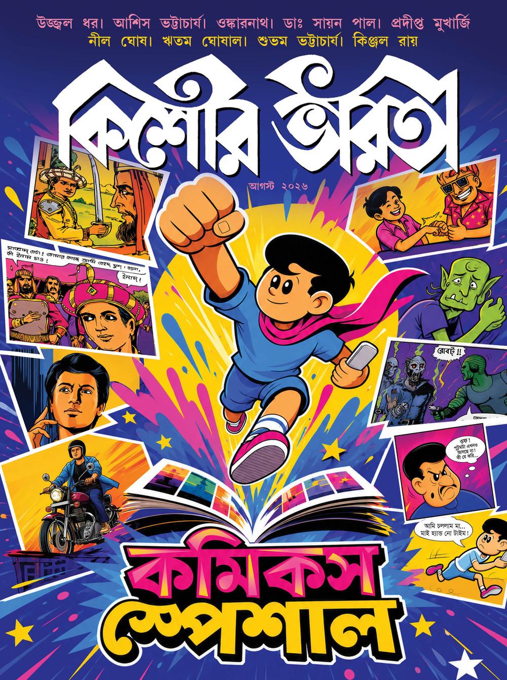 কিশোর ভারতী আগস্ট ২০২৬ - কমিকস স্পেশাল